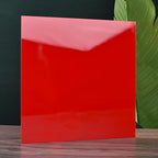 6 PCS Red Cast Acrylic Opaque Plastic Sheet 8 x 8 Inch, - Image 2
