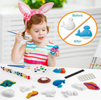 Juboury Kids Arts and Crafts Plaster Painting Craft Kit Art Set - Image 2