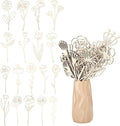 RattanView 36 Pcs Wooden Wildflower Decor Set Wood Flowers Cutout Signs by RattanView