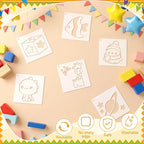 Marspark 72 Pcs Small Stencils for Crafts Reusable 3 Inch Stencils for Painting - Image 3