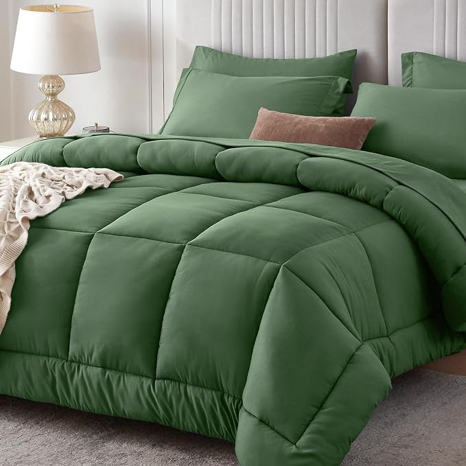 Sasttie Twin Comforter Set, 5 Pieces Bed in a Bag Twin, Complete Bedding Set by SASTTIE