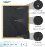 Icona Bay 8x10 Picture Frames, 6 Pack, Contemporary, Inspirations | These Icona - Image 8