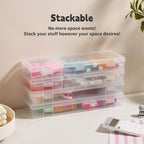 novelinks Clear Pencil Box and Small Plastic Storage Containers - Image 4