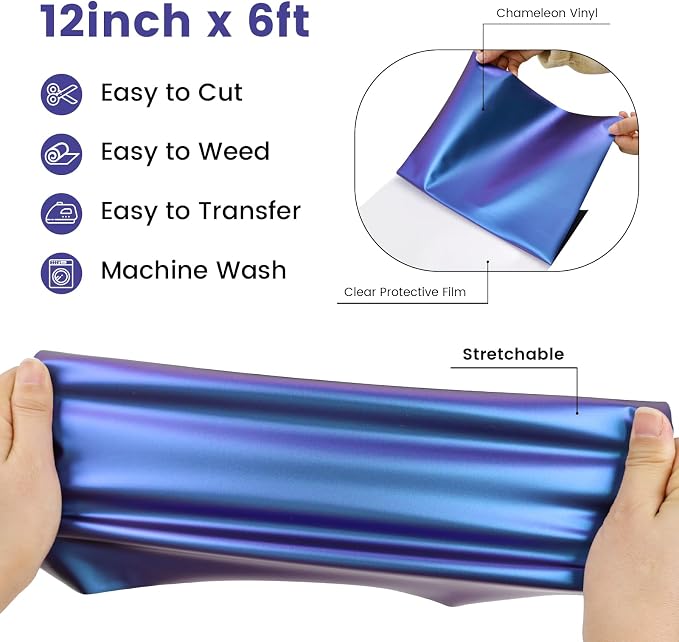 Chameleon HTV Vinyl, Chameleon Vinyl Roll - Image 3