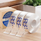 ZMUAXUAN Clear Double Sided Adhesive Mounting Tape Heavy Duty Removable - Image 3