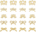FASHEWELRY Alloy Bowknot Charms Links Golden Bow Tie Connector Charms Metal Bow by FASHEWELRY