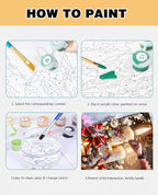 Meothan Paint by Numbers Kit for Adults Beginner 16x20 inch | Christmas Adult - Image 6
