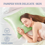 BEDELITE Satin Pillowcase for Hair and Skin, Super Soft Similar to Silk Pillow - Image 3