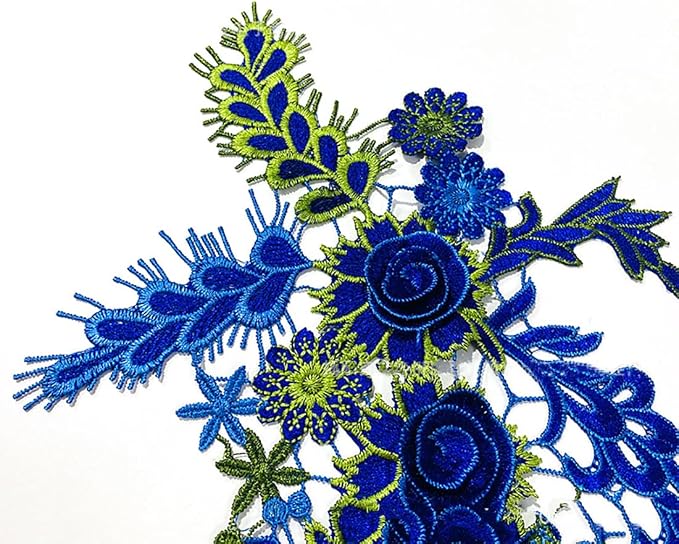 Vintage Rose Sew Lace Flower Embroidery Patches, - Image 4