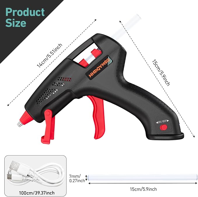 Cordless Hot Glue Gun, 20W Hot Glue Gun - Image 7