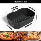 Silicone Air Fryer Liners 2 Pack, Reusable Liners Compatible - Image 2