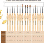 Golden Maple Miniature Paint Brushes, Fine Detailing - Image 6