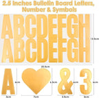 Gold Letter Stickers 2.5”, Bulletin Board, Scrapbooking, Classroom Décor - Image 5
