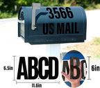 156 Pieces 30 Sheets Extra Large Letter Stickers, Vinyl Mailbox Numbers - Image 3