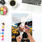 Lxmsja Cartoon Cow Paint by Numbers Kit - Image 6