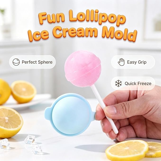Silicone Lollipop Ice Cream Maker, Homemade Popsicle Molds, DIY Popsicle Maker - Image 2