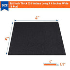 MAGZO 6Pcs Adhesive Foam Padding 1/4 in Thick X 4 in X 4 in | Closed Cell - Image 2