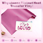 Tintnut Rose Purple Holographic HTV Vinyl Roll, easy cut & weed, stretch - Image 3