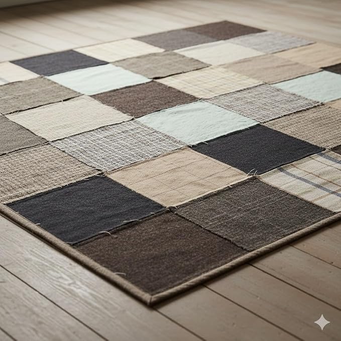 100% Wool Fabric Squares for Sewing | Scottish Tweed Fabric Material Plaid Felt - Image 3