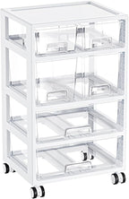 Vtopmart Plastic Drawer Storage Orangizer, 4 Tier 6 Drawers by Vtopmart
