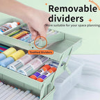 TERGOO 12.5in 3-Layer Multipurpose Craft Organizers and Storage - Image 3