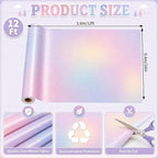 Dreamy Gradient Bulletin Board Roll Non-Woven Fabric Poster 16in X 12ft | Back - Image 2
