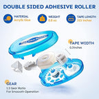 TMOL 6 Pack Scrapbook Tape, 26 Ft x 0.31 in Double Sided Tape Roller, Permanent - Image 2