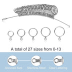 Ring Sizer Measuring Tool Kit, Ring Mandrel Measurer, US Ring Size 0-13 - Image 4