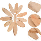 EXCEART 25Pcs Oval Driftwood Slices Natural Wood Blanks - Image 5