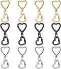 24Pcs Heart Swivel Spring Clasps，Metal Spring Key Chain Hook Clasps，Clip by Unknown