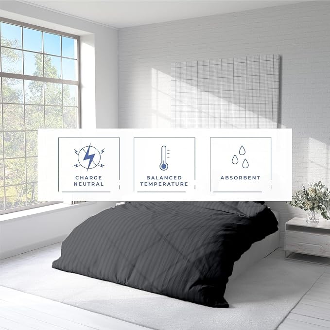 Kotton Culture 3 Pc Twin Size Duvet Cover Set- 100% Egyptian Cotton 600 TC - Image 6