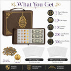 Coin Collection Book Holder for Collectors, 200 Pockets Collecting Album& 30 - Image 6