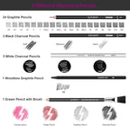 HIFORNY 100 PCS Drawing Set Sketching Kit, Sketch Pencils Art Supplies - Image 3