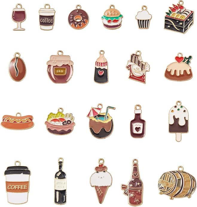 Enamel Food Charms Cute Assorted Food Pendants Sweet Dessert Charms - Image 8