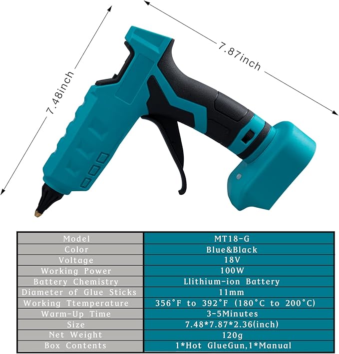 100W Cordless Hot Glue Gun Compatible - Image 4