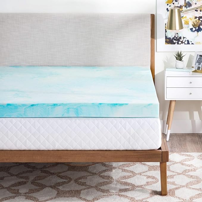 OLIXIS Gel Memory Foam Mattress Topper, Queen 3 Inch, Cooling Gel Infused Soft - Image 8