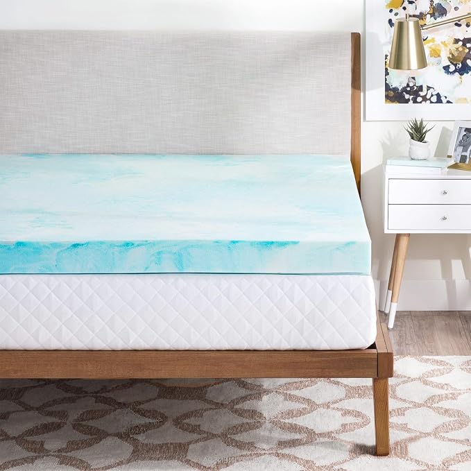 OLIXIS Gel Memory Foam Mattress Topper, King 3 Inch, Cooling Gel Infused Soft - Image 8