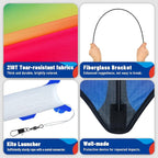 SGftre Delta Kite Two Set for Kids and Adults, Ideal Kids Kite and Adult Kites - Image 4