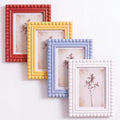 4 Pack 5 x 7 Picture Frame, Wood Beaded Boho Photo Frame, Vintage Photo Display by Chitidr