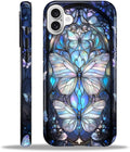 ZHEGAILIAN Case for iPhone 16 Plus, Stained Glass Butterfly Aesthetic Durable by Home