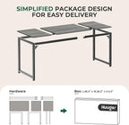 Huuger Computer Gaming Desk, 63 Inch Office Desk - Image 8