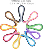 YURROAD Paper Quilling Kit for Starter, Width 5mm 900 Strips in 36 Colors - Image 3