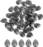 MECCANIXITY 50PCS Flat Back Acrylic Teardrop Gems 10x14mm Artificial Rhinestones by MECCANIXITY