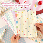 icceemee 160 Sheets of Colorful Dots Scrapbook Paper, journaling Scrapbook - Image 2