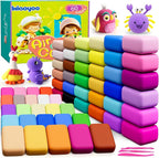 Ixiaoyoo Air Dry Clay, 60 Colors Foam Modeling Clay by Ixiaoyoo