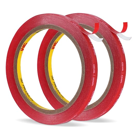 3M Double Sided Tape 1/4'' x 15.4 Ft Clear 2 Pack 4905 Heavy Duty | Strong by 3MFullRangeProducts