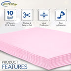 Pink EVA Foam Sheets, 9 x 12 Inch, 2mm Thick Handicraft Foam Paper - Image 4