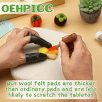 OEHPICC 128 Pcs Needle Felting Tool Kit, 6×6 Inch Wool Felting Pad, - Image 4