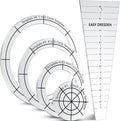 5 Pcs Acrylic Quilting Template Ruler 10 Inch Dresden Plate Template by Kigley