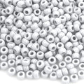 1100 Pcs White Pony Beads for Jewelry Making, Bulk Beads for Bracelets Hair by anpiwshjo